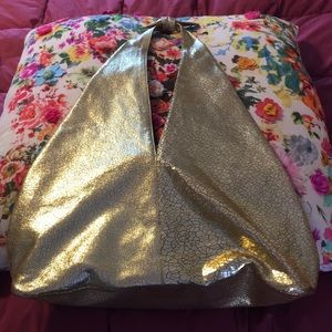 Bottega Veneta gold bag